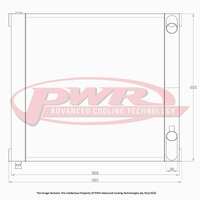 PWR 55mm 2-Pass Radiator for Mazda RX7 FC Series 4 85-89)
