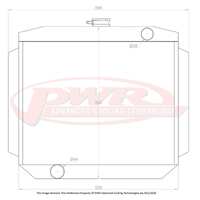 PWR 55mm Radiator for Ford Mustang Cleveland V8 1967)