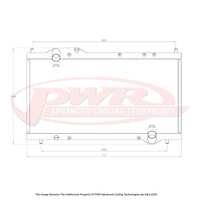 PWR 42mm Radiator for Honda NSX 3.0L V6 90-05)