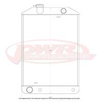 PWR 55mm Radiator for Ford Model 40B V8 Auto 1934)