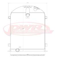 PWR 55mm Radiator for Ford Model A V8 1928)