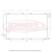 PWR 42mm Radiator for Subaru WRX 2.0L/2.5L 92-00)