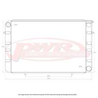 PWR 55mm Radiator for Holden WB Chev V8 80-84)
