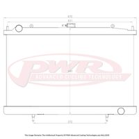 PWR 42mm Radiator for Nissan Silvia 200SX S14/S15 SR20/DET 93-02)
