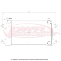 PWR 55mm Radiator for Mazda R100 10A/12A/13B Rotary 67-71)