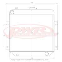 PWR 55mm Radiator for Ford Cortina MK1 62-66)