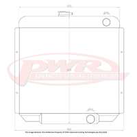 55mm Radiator (Ford Falcon XT Windsor V8 68-69)