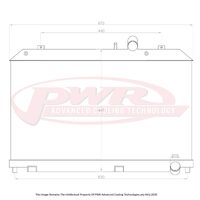 PWR 42mm Radiator for Mazda RX8 Series 1 02-08)