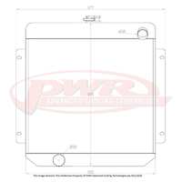 PWR 55mm Radiator for Ford Falcon XW-XY 6cyl 69-70)