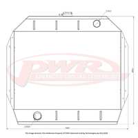 PWR 81mm Radiator for Ford F100/F250/F350 V8 67-79)