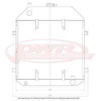 PWR 55mm Radiator for Ford V8 Engine 1939)