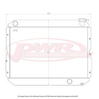 PWR 55mm Radiator for Toyota Landcruiser FJ 60 Series 80-90)