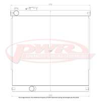 PWR 55mm Radiator for Toyota Hilux LN167 Diesel 1988)