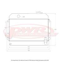 PWR 42mm Radiator for Datsun 1600 L Series 4cyl 67-73)