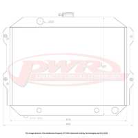 PWR 55mm Radiator for Nissan 260Z 2.6L Auto 74-78)