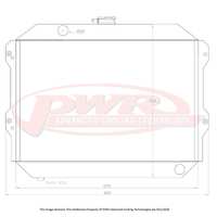 PWR 55mm Radiator for Nissan 260Z 2.6L 74-78)