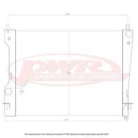 PWR 42mm Radiator for Ford Mustang 4.6L V8 05-09)