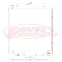 PWR 55mm Radiator for Toyota Landcruiser HZJ 70/75 Series Diesel 84-99)