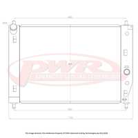 PWR 42mm Radiator for Chevrolet Corvette C6 Auto 05-13)