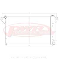 PWR 55mm Radiator for Dodge Ram 1500/2500/3500 Magnum V6/V8 94-01)