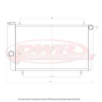 PWR 55mm Radiator for Ford Capri Cleveland V8 68-73)