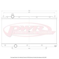 PWR 42mm Radiator for Mitsubishi FTO 94-00)