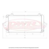 PWR 42mm Radiator for Ford Sierra Cosworth YBD 86-92)