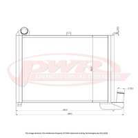 PWR 68mm Radiator for Chevrolet Corvette Stingray C2 V8 62-67)