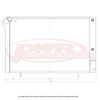 PWR 55mm Radiator for Chevrolet Corvette Stingray C3 V8 Auto 68-82)