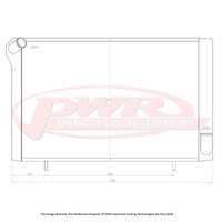 PWR 55mm Radiator for Chevrolet Corvette Stingray C3 V8 68-82)