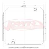PWR 55mm Radiator for Ford F100 V8 52-56)
