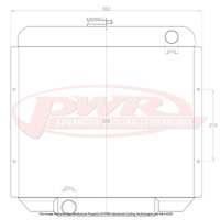 PWR 55mm Radiator for Ford Falcon XT Cleveland V8 68-69)