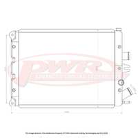 PWR 42mm Radiator for Ferrari 360 Tipo F131 V8 99-04)