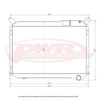 PWR 42mm Radiator for Nissan 300ZX Z31 83-89)