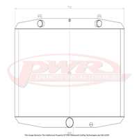 PWR 55mm Radiator for Jaguar E-Type 5.3L V12 71-75)