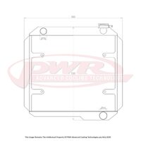 PWR 55mm Radiator for Toyota Landcruiser FJ 40 Series Chev V8 60-84) w/ 16" SPAL Fan Mounts