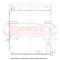PWR 42mm Radiator for Ferrari 456GT V12 92-97) w/ 16" SPAL Fan Mounts