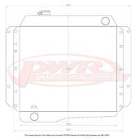 PWR 55mm Radiator for Toyota Landcruiser FJ 55 Series Diesel 51-55)