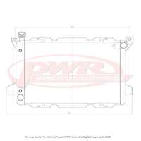 PWR 55mm Radiator for Ford F250 Cleveland V8 Auto 1985)