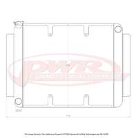 PWR 55mm Crossflow Radiator for Holden HJ-HZ LS1 71-80) w/ 16" SPAL Fan Mounts