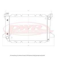 PWR 68mm Radiator for Ford F150 V8 Auto 97-04)