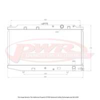 PWR 42mm Radiator for Honda CR-X EF B16A 88-91)