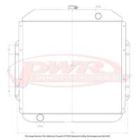 PWR 68mm Radiator for Ford F350 V8 73-79)