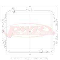 PWR 55mm Radiator (Rodeo TF Diesel 88-03) PWR6187