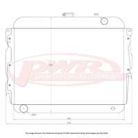 PWR 55mm Radiator for Chrysler Charger 6cyl 71-78)