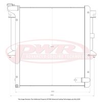 PWR 42mm Closemesh Radiator - 90Deg Lower Outlet (Triton ML-MN 06-13) PWR65233