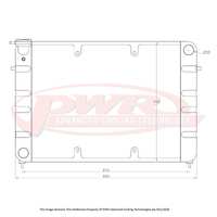 PWR 55mm Radiator for Holden Commodore VP-VS LS1 Auto 91-00) w/ 16" SPAL Fan Mounts