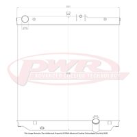 PWR 55mm Radiator for Toyota Landcruiser 70 Series 2007+)