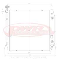 PWR 42mm Radiator for Holden Rodeo RA 3.6L Petrol Auto 03-08)