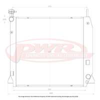 PWR 42mm Radiator (Rodeo RA 07-08 3.6L Petrol) Manual PWR6639